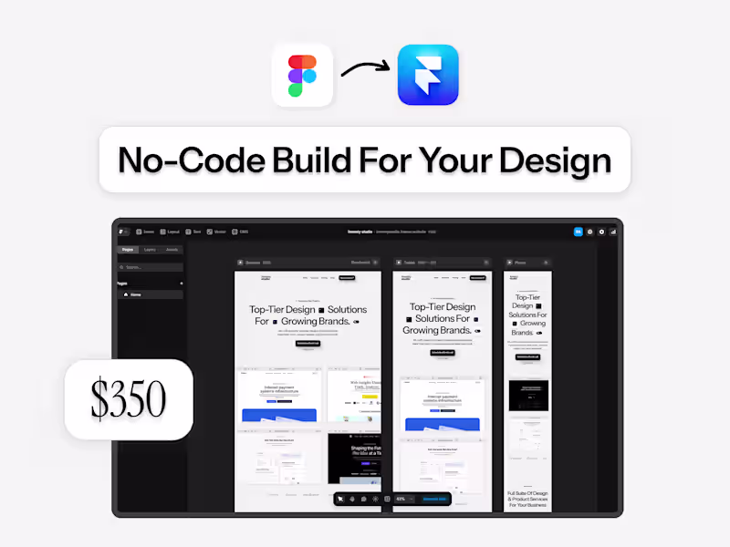 Cover image for  Framer Development for Your Ready Design