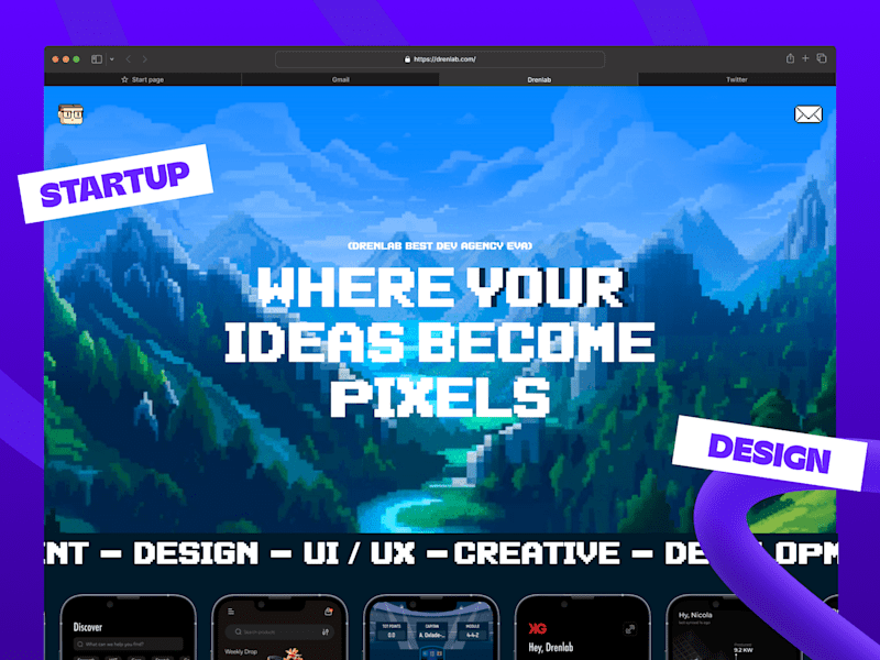 Cover image for Drenlab – Bold & Expressive Website for a Tech Agency