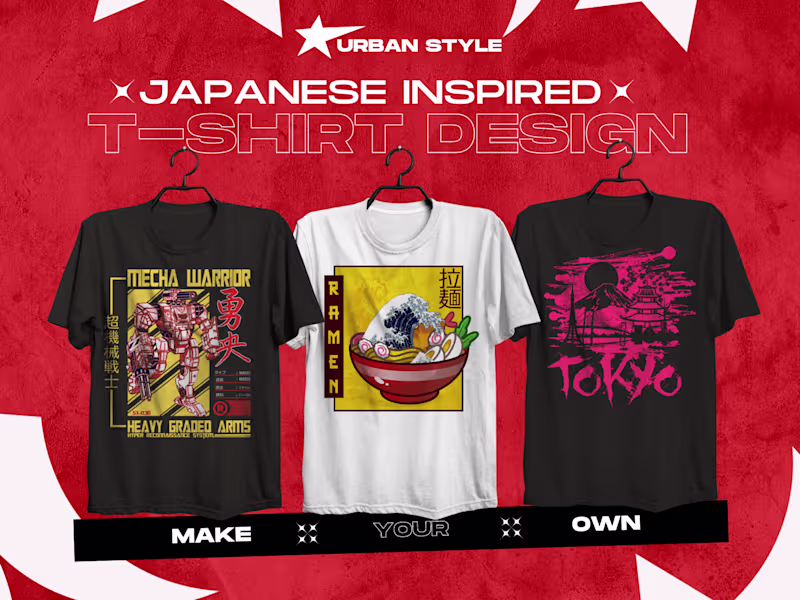Cover image for Elevate Your Style: Japanese-Inspired T-Shirt Designs that Wow!