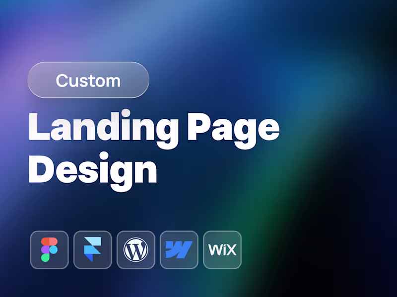 Cover image for Landing Page Design