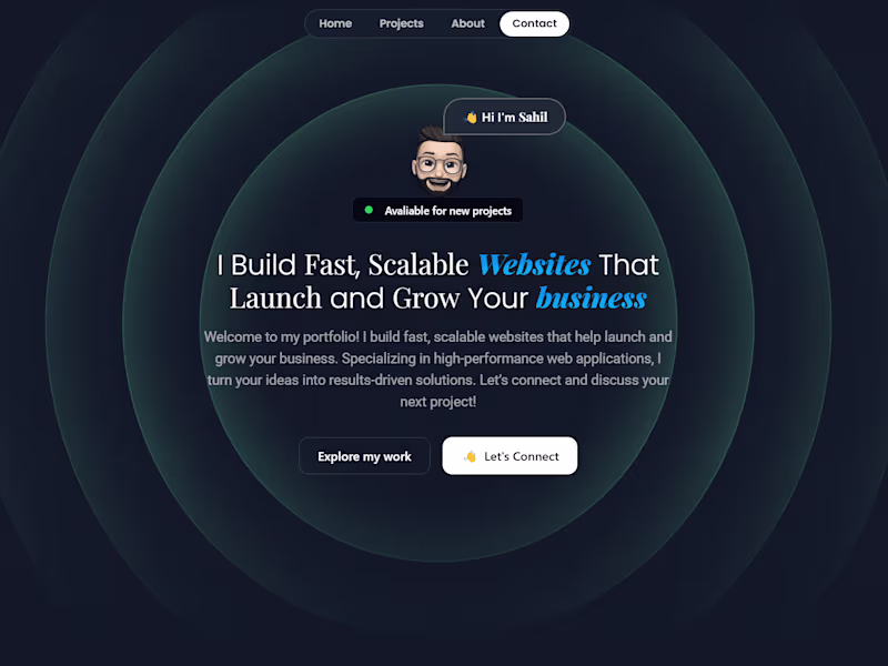 Cover image for Sahil - Full-Stack Web Developer | Fast, Scalable Websites for …
