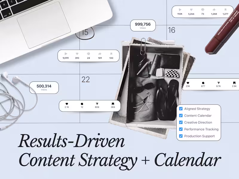 Cover image for Results-Driven Content Strategy + Calendar