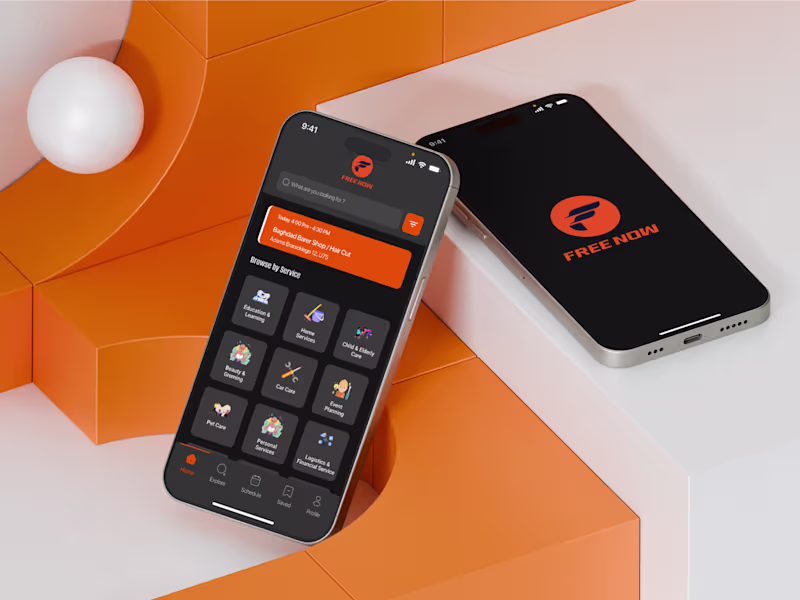 Cover image for On-Demand Services Mobile App UI/UX