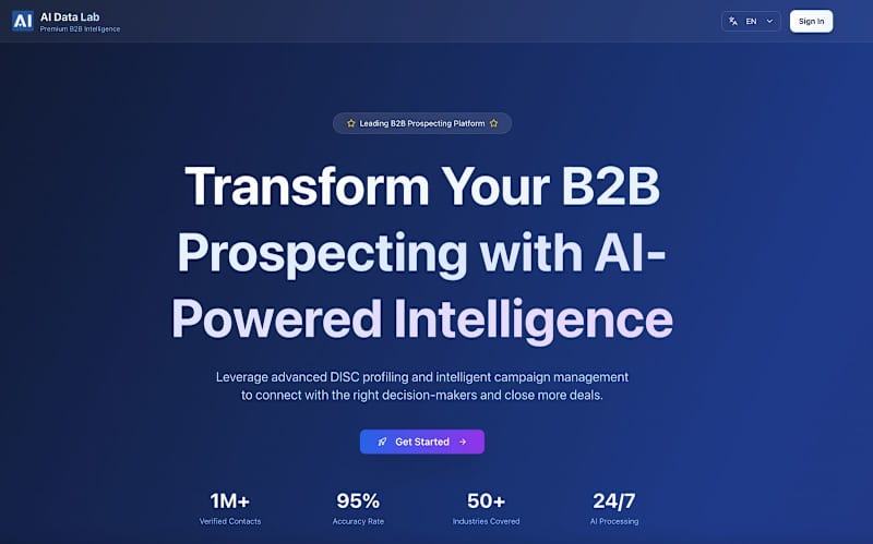 Cover image for AI Powered B2B Prospecting Platform