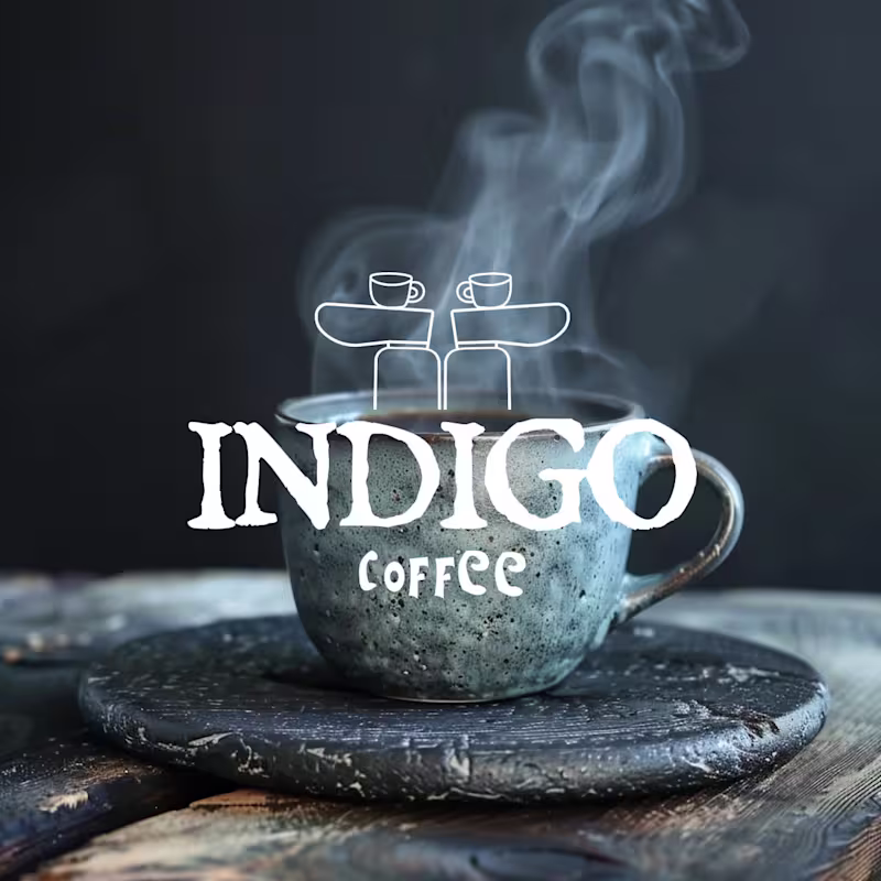 Cover image for Indigo Coffee Logo Design