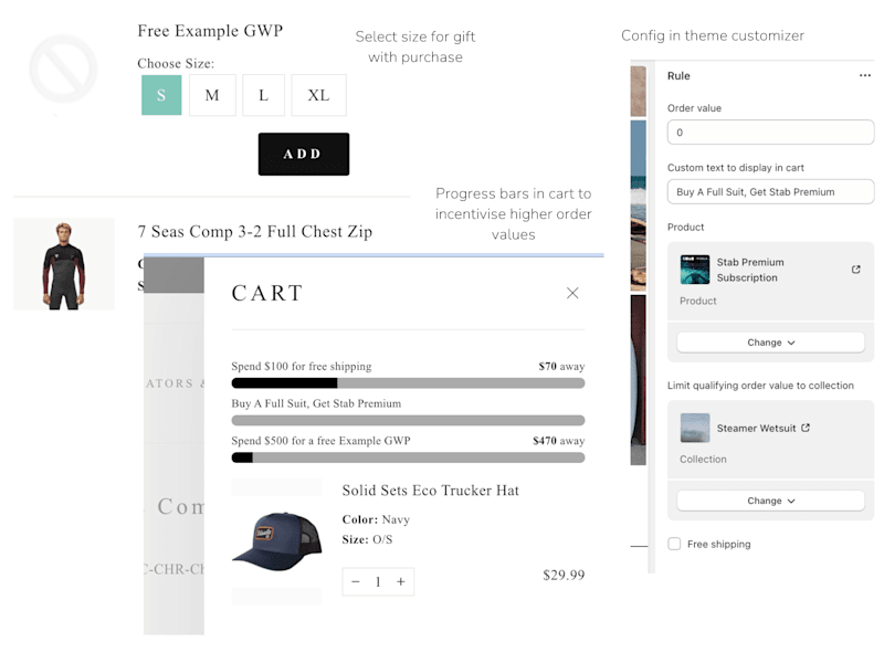 Cover image for Custom gift with purchase feature (Shopify)