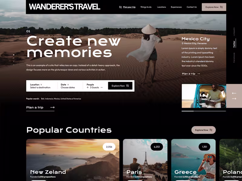 Cover image for Shopify Setup Design & Content – Wanderer’s Market