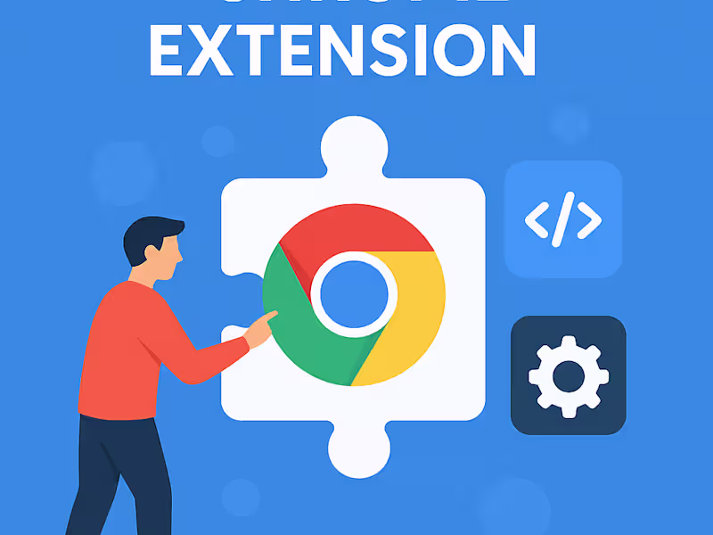 Cover image for I will build a chrome extension for you. 