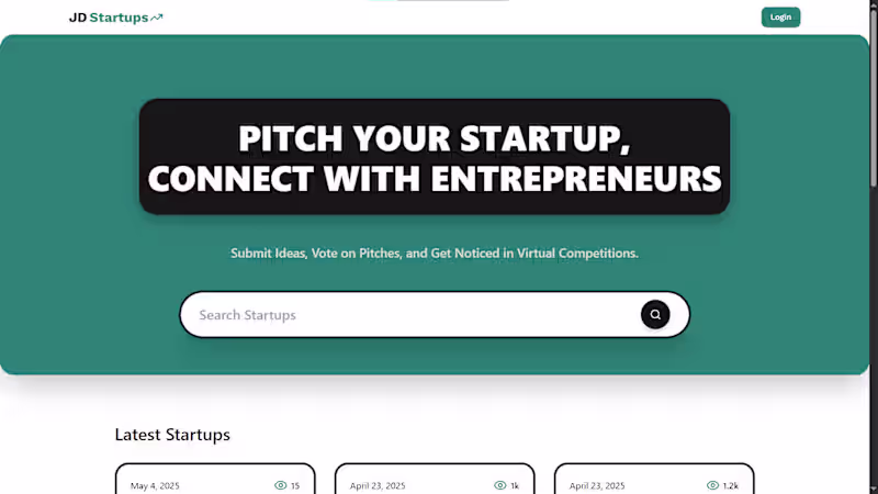 Cover image for Modern startup idea platform showcasing Next.js latest features.