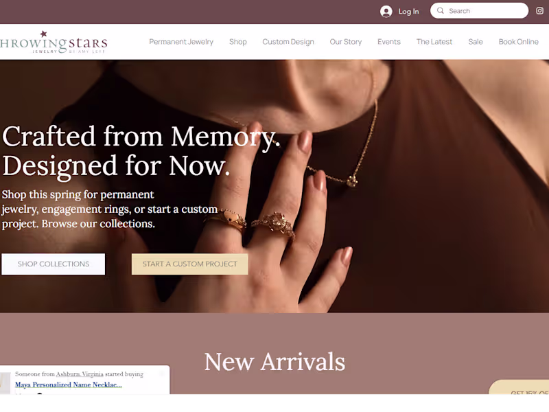 Cover image for Throwing Stars Jewelry | Handmade, Gold Custom Jewelry