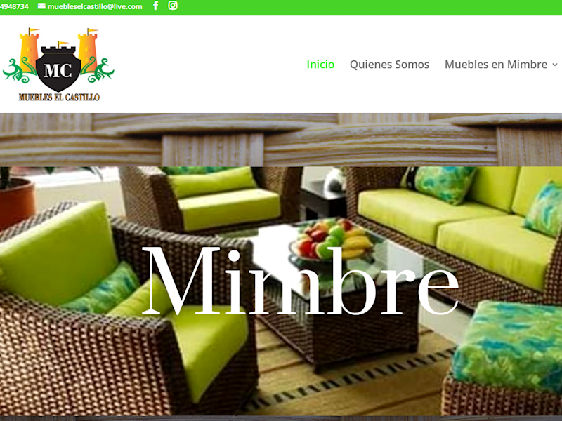Cover image for Muebles El Castillo – Website Design with Divi (WordPress)