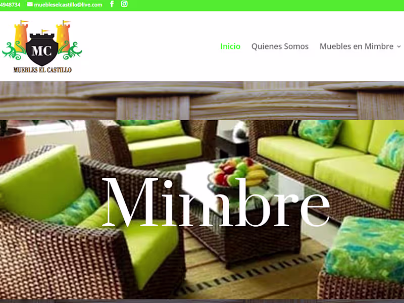 Cover image for Muebles El Castillo – Website Design with Divi (WordPress)