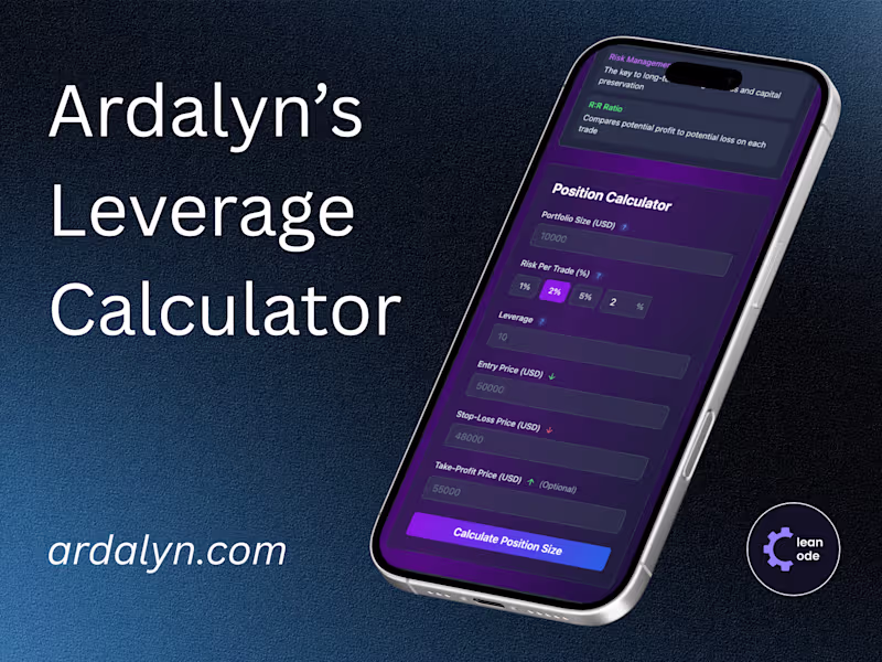 Cover image for Ardalyn's Leverage Calculator Web App