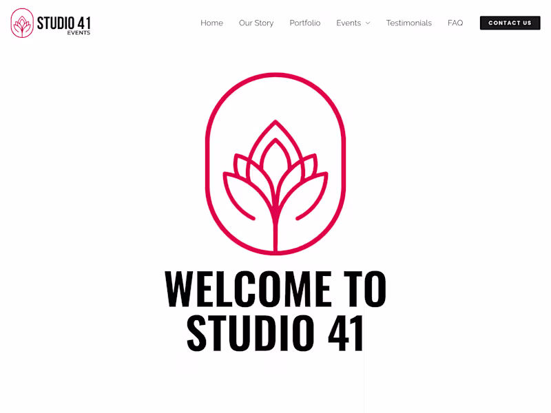 Cover image for Studio 41 Events – Event Venue Website Designed and develope...
