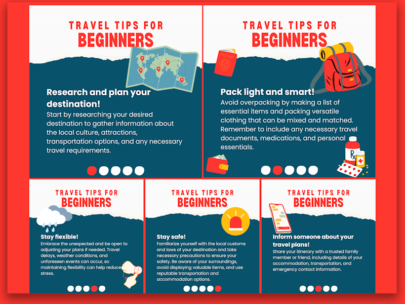 Cover image for travel tips design and content writing
