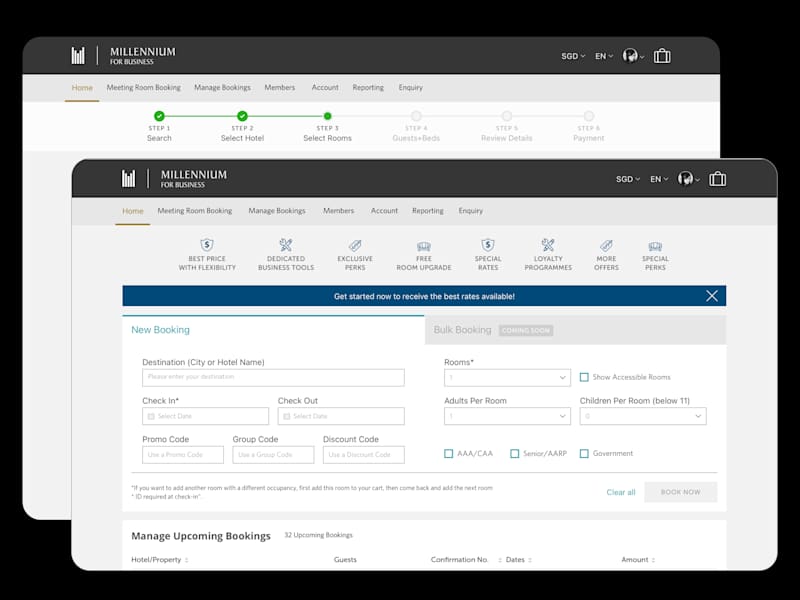 Cover image for A Robust Booking Portal Tailored For Corporate Guests - Web App