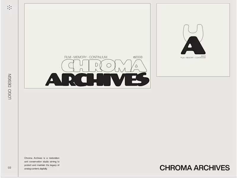 Cover image for Chroma Archive Logo Design