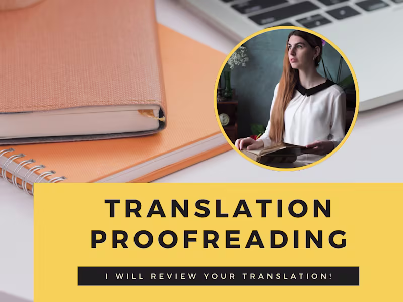 Cover image for Translation Proofreading (EN < > ITA)