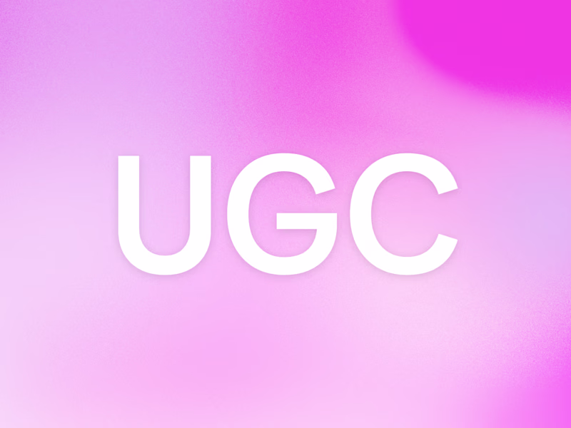 Cover image for User-Generated Content (UGC) Creation