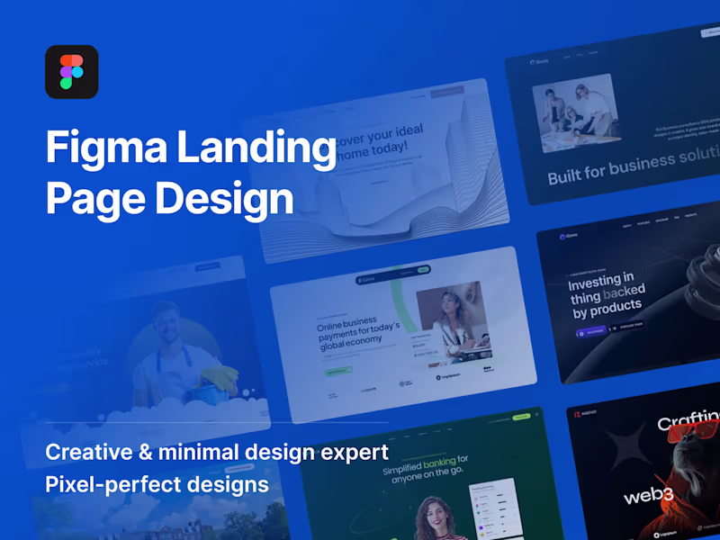 Cover image for Figma Landing Page Design