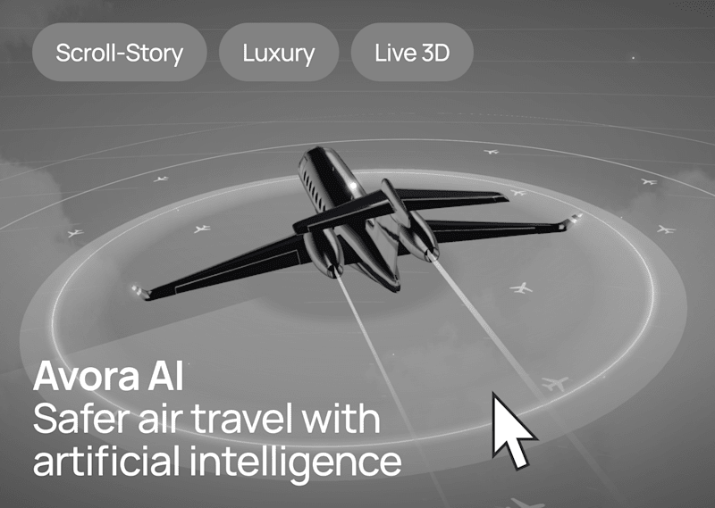 Cover image for Avora AI - Webflow x Spline Concept