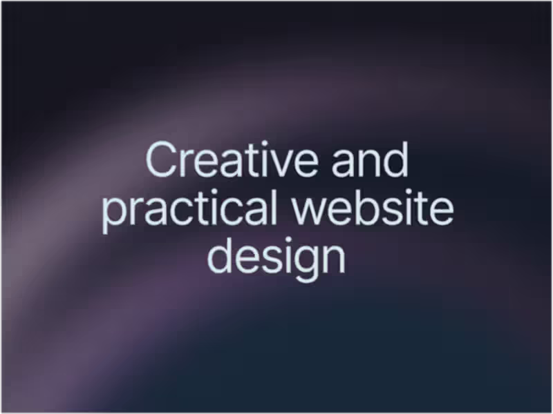 Cover image for Beautiful and practical designs for your website