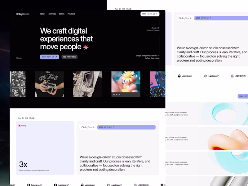 Cover image for Obliq Studio — Creative Agency & Design