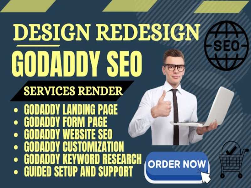 Cover image for I will design godaddy website seo to wix and Etsy website design