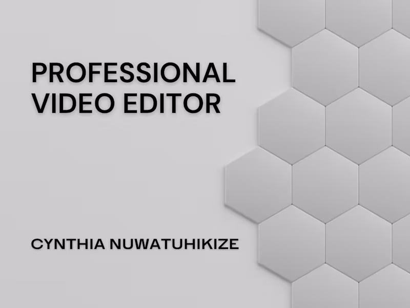 Cover image for Social Media Video Editing (30–60–120 Seconds)