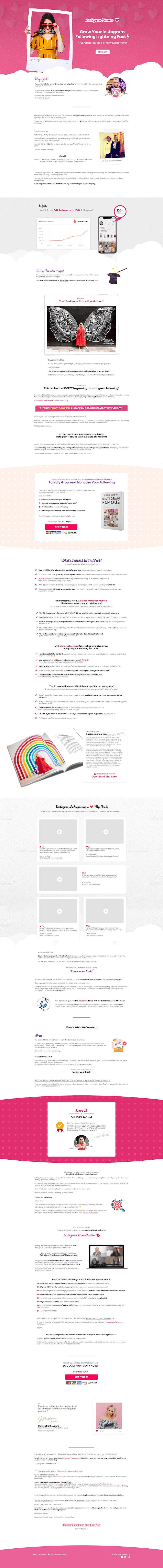 Cover image for Sales Page Design for Instagram Influencer