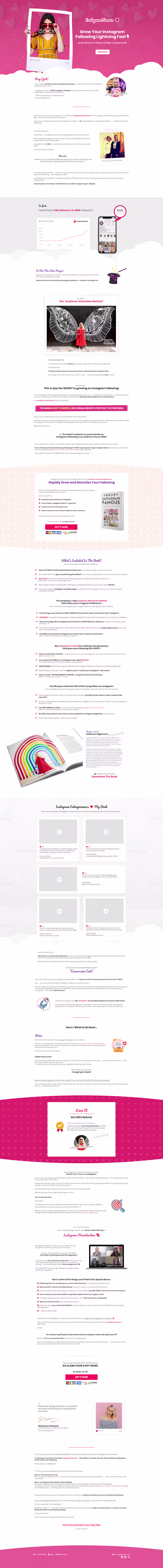 Cover image for Sales Page Design for Instagram Influencer