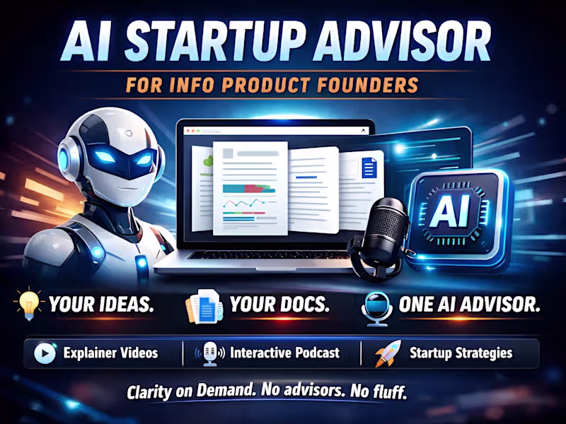 Cover image for AI Startup Advisor is more than just an AI tool. It’s a stru...