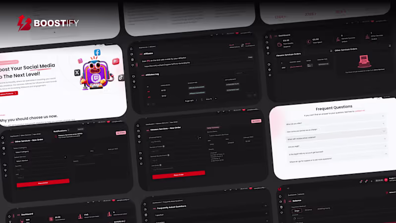 Cover image for SMM Panel (Light & Dark Mode)