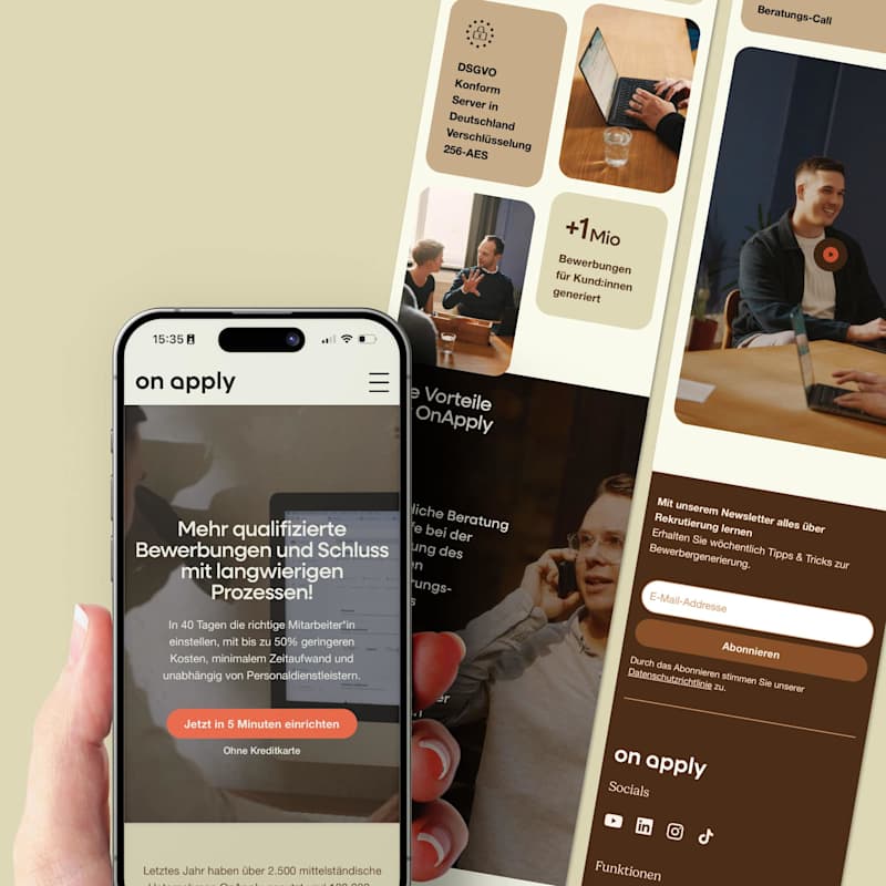 Cover image for SaaS B2B Website for OnApply