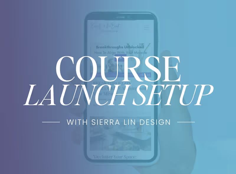 Cover image for Kajabi Course Launch Setup