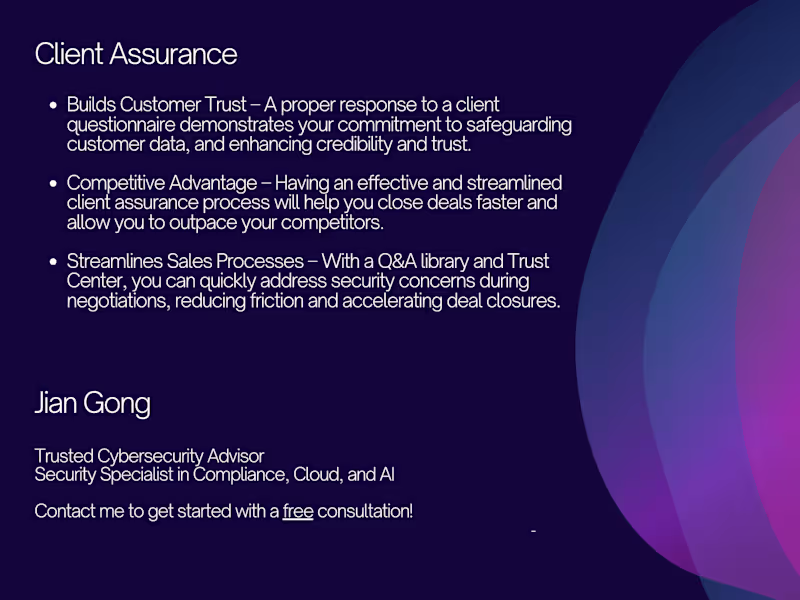 Cover image for Answer Your Client's Security Questionnaire