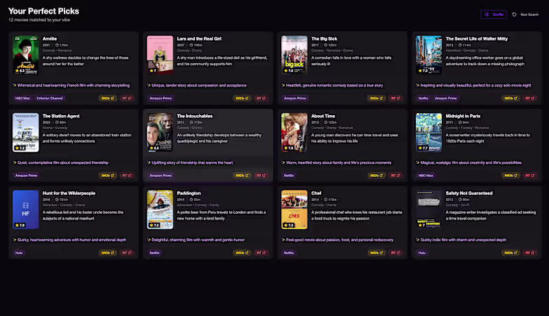 Cover image for Quick project for my profile showcase: Movie Recommendations...