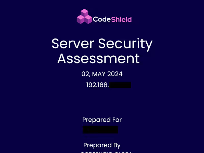 Cover image for Comprehensive Server Security Assessment