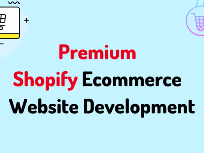 Cover image for will build ecommerce website shopify, shopify website developer