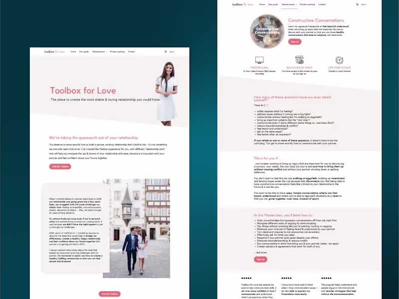 Cover image for [ LMS Website ] ToolBoxForLove - Course selling website