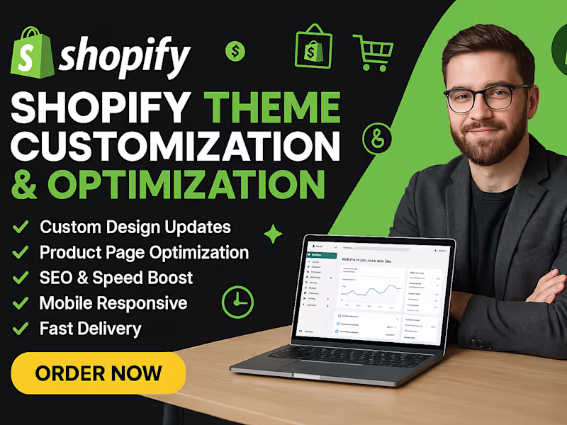 Cover image for Shopify Theme Customization & Optimization