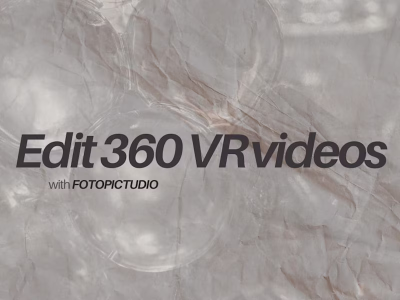 Cover image for Unlocking Immersion, Professional Editing for Your 360 VR Videos