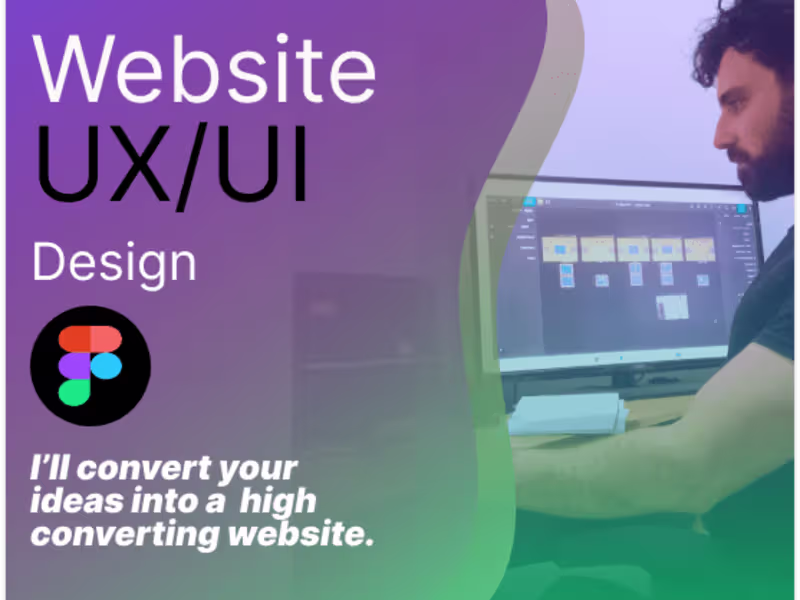 Cover image for UX UI Website Design with Figma 