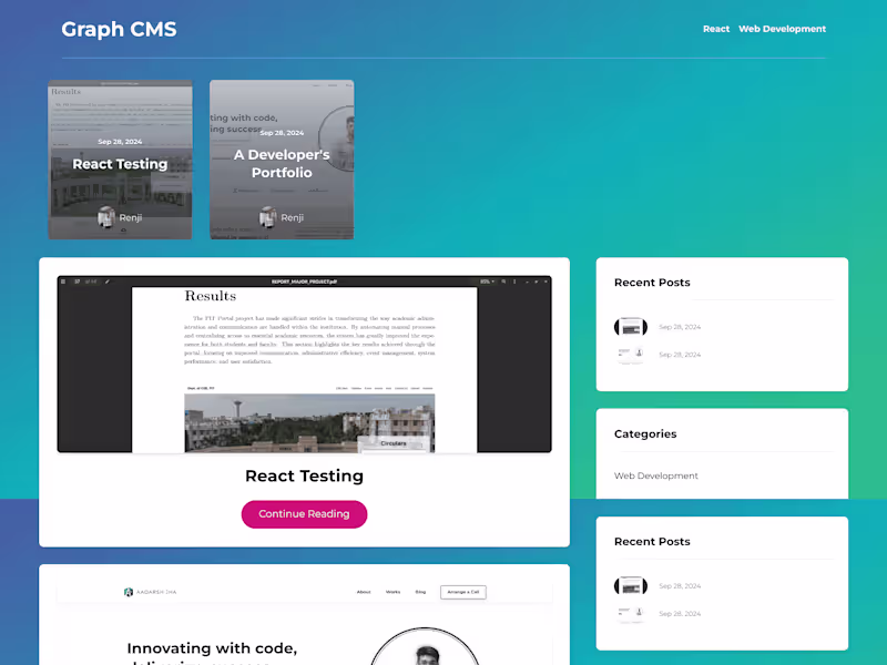 Cover image for Graph CMS Blogs