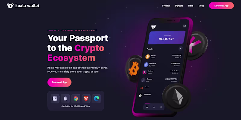 Cover image for Koala Wallet Landing Site