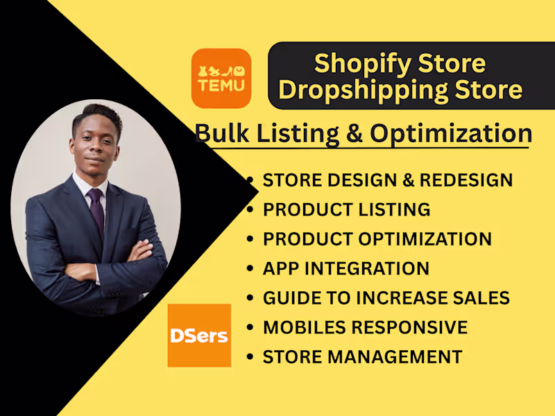Cover image for Temu Dropshipping