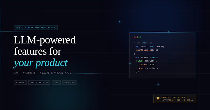 Cover image for AI Integration & LLM Development