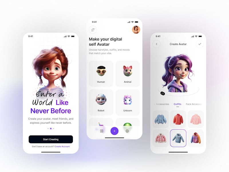 Cover image for Digital Avatar Making App Design