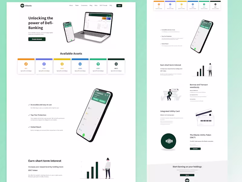 Cover image for Ebankc | DeFi Banking Platform
