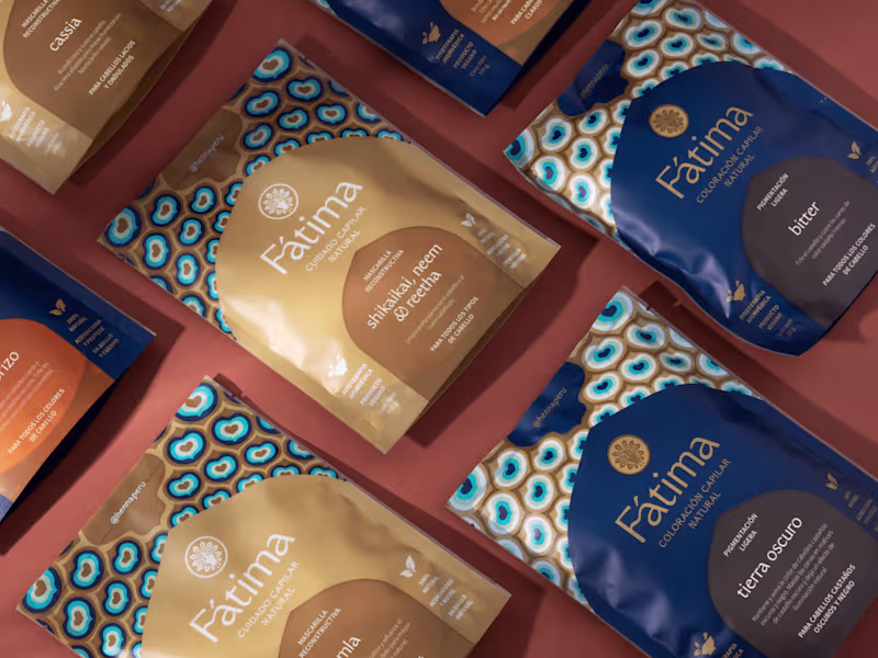 Cover image for Packaging for Fátima, Natural Hair Care
